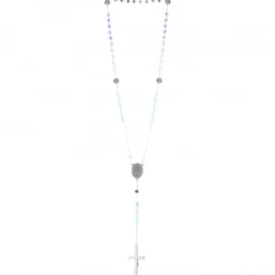 Palais du Rosaire Chapelet en verre et boite Saint-François 6x6 cm^ Autre Chapelet De Devotion | Chapelet Verre