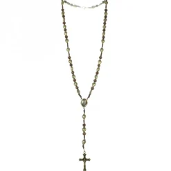 Palais du Rosaire Chapelet Ex Voto en corde et bois marron^ Chapelet De Lourdes | Chapelet Métal
