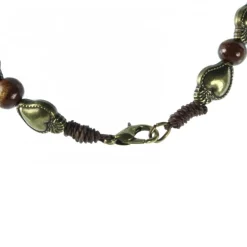Palais du Rosaire Chapelet Ex Voto en corde et bois marron^ Chapelet De Lourdes | Chapelet Métal