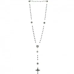 Palais du Rosaire Chapelet hématite Saint Benoît en métal avec mousqueton^ Chapelet De Saint Benoît | Chapelet Métal