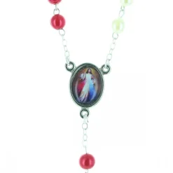 Palais du Rosaire Chapelet Jésus Miséricordieux et sa boîte^ Chapelet De Jésus Miséricordieux | Chapelet Verre