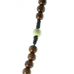 Palais du Rosaire Chapelet marron en corde et paters croix en bois^ Chapelet Corde | Chapelet Bois