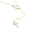 Palais du Rosaire Chapelet médaille miraculeuse et pierres en zircon en argent doré^ Chapelet De La Vierge Miraculeuse | Chapelet Pierre