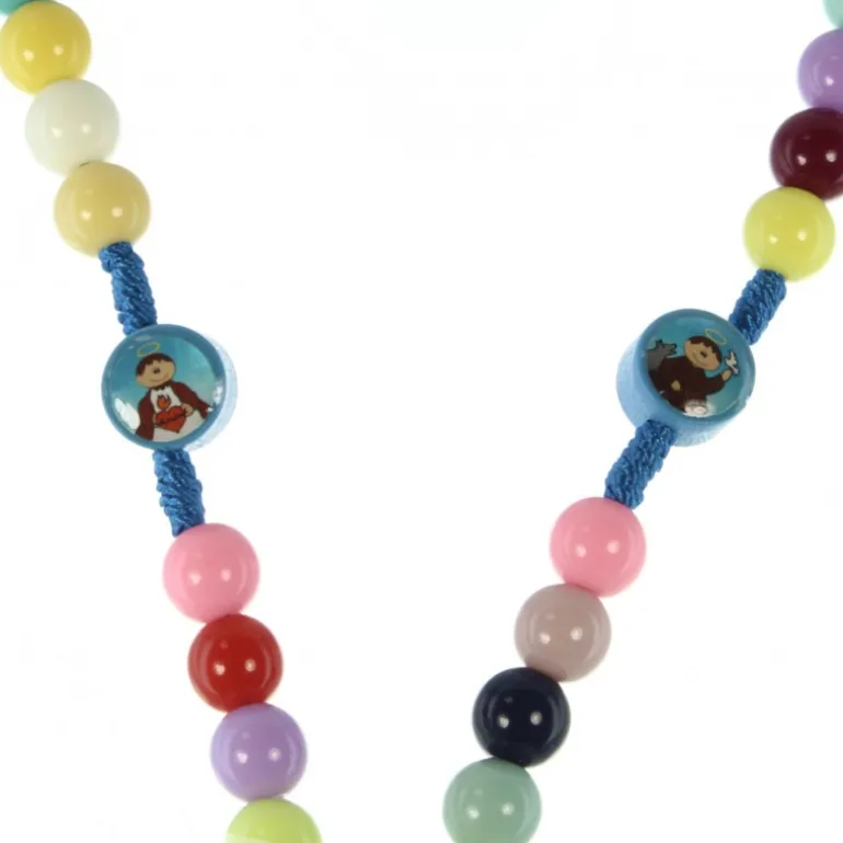 Palais du Rosaire Chapelet multicolor de la Sainte Famille pour enfant 8mm^Enfant Chapelet Pour Enfant