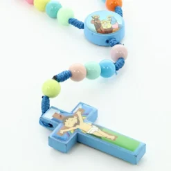 Palais du Rosaire Chapelet multicolor de la Sainte Famille pour enfant 8mm^Enfant Chapelet Pour Enfant