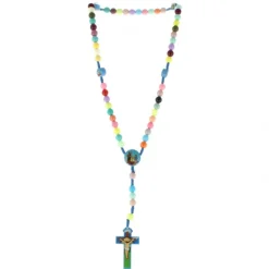 Palais du Rosaire Chapelet multicolor de la Sainte Famille pour enfant 8mm^Enfant Chapelet Pour Enfant