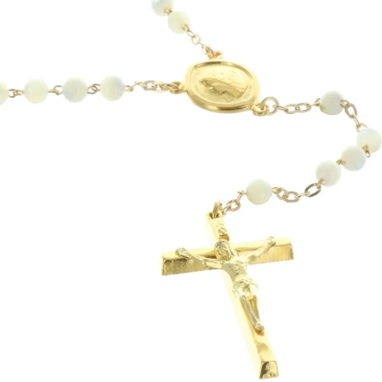 Palais du Rosaire Chapelet nacre et grains 4mm^ Chapelet Nacre