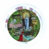 Palais du Rosaire Chapelet parfumé à la rose et boîte avec l'image de l'Apparition de Lourdes^ Chapelet De Lourdes | Chapelet Métal