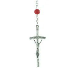 Palais du Rosaire Chapelet parfumé à la rose et boîte avec l'image de l'Apparition de Lourdes^ Chapelet De Lourdes | Chapelet Métal