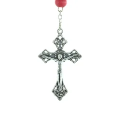 Palais du Rosaire Chapelet parfumé à la rose en boîte avec une prière^ Chapelet Bois | Chapelet De Lourdes