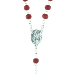 Palais du Rosaire Chapelet parfumé à la rose, paters en forme de rose avec boite^ Chapelet De Sainte Bernadette | Chapelet De Lourdes