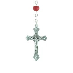 Palais du Rosaire Chapelet parfumé à la rose, paters en forme de rose avec boite^ Chapelet De Sainte Bernadette | Chapelet De Lourdes