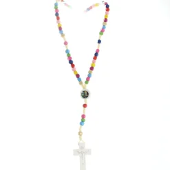 Palais du Rosaire Chapelet pour enfant en bois corde et bois cubique^Enfant Chapelet Corde | Chapelet Bois