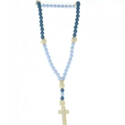 Palais du Rosaire Chapelet pour enfant grains en silicone et bois 8mm^Enfant Baptême | Chapelet Pour Enfant