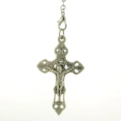 Palais du Rosaire Chapelet souvenir des 160 ans de Lourdes en verre blanc en boite^ Chapelet Verre | Chapelet De Lourdes