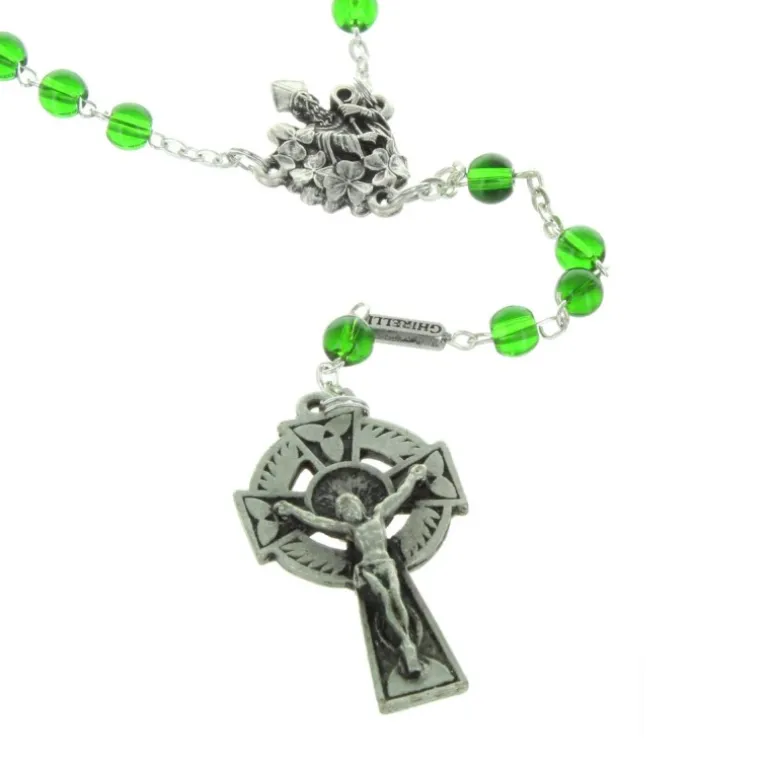 Palais du Rosaire Chapelet verre de Saint Patrick^ Autre Chapelet De Devotion | Chapelet Verre