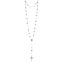Palais du Rosaire Chapelet verre et grains facetés Vierge Miraculeuse^ Chapelet Verre | Chapelet De La Vierge Miraculeuse
