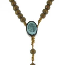 Palais du Rosaire Chapelet Vierge Miraculeuse avec grains en bois sur corde^ Chapelet De La Vierge Miraculeuse | Chapelet Corde