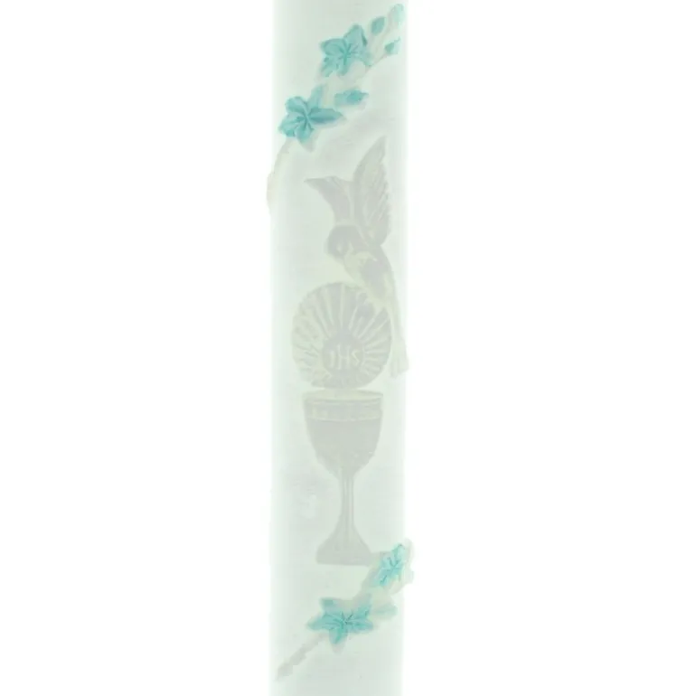 Palais du Rosaire Cierge de Communion avec un ruban coloré 40cm^ Communion | Bougie De Dévotion