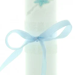 Palais du Rosaire Cierge de Communion avec un ruban coloré 40cm^ Communion | Bougie De Dévotion