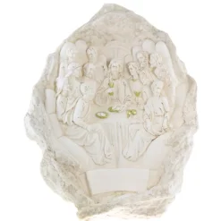Palais du Rosaire Cène du Christ dans un rocher en forme de mains 29cm^ Pâques