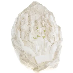 Palais du Rosaire Cène du Christ dans un rocher en forme de mains 29cm^ Pâques