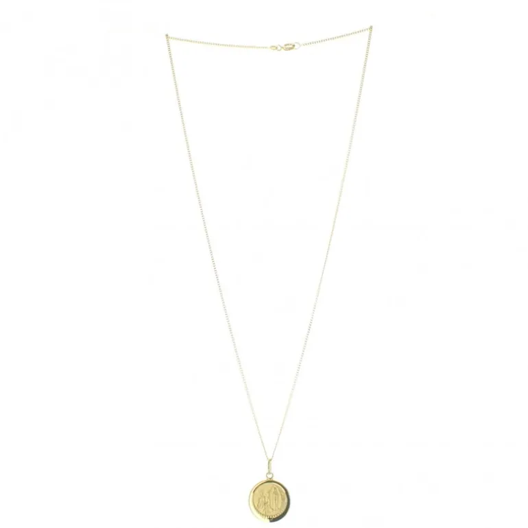 Palais du Rosaire Coffret bijoux de la Sainte Famille^ Médaille Et Croix Plaqué Or