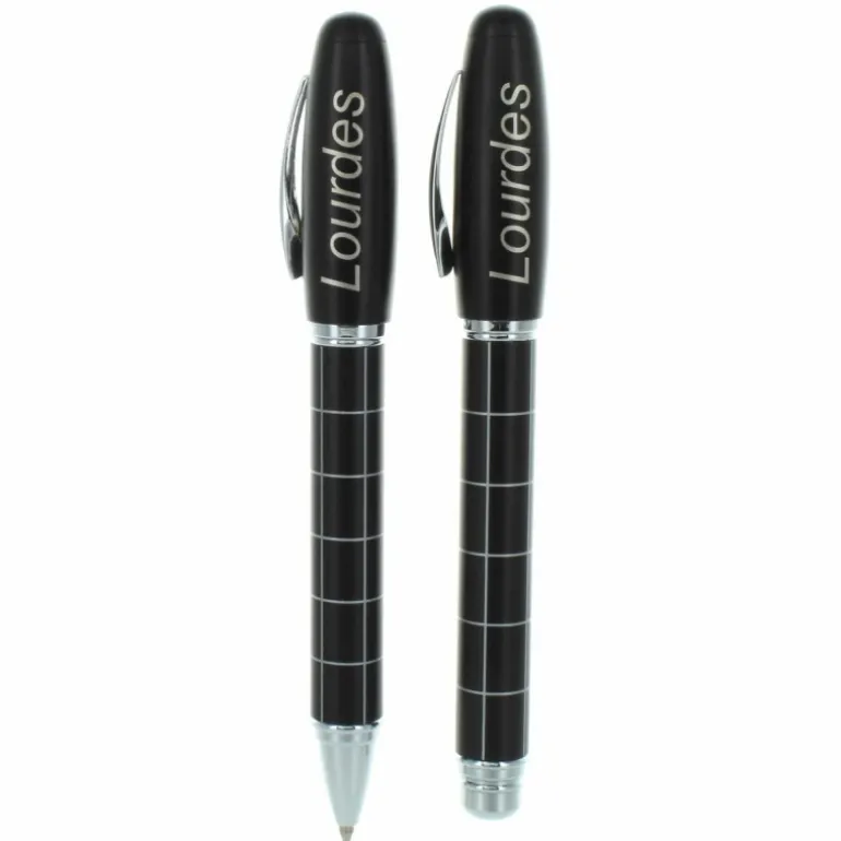 Palais du Rosaire Coffret de 2 stylos de Lourdes^ Bloc Et Stylo