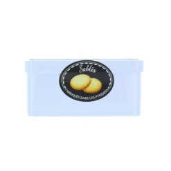 Palais du Rosaire Coffret gourmand, Apparition de Lourdes et biscuits sablés 120 g en boîte métal^ Coffret Gourmand Lourdes