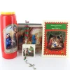 Palais du Rosaire Coffret Religieux de la Sainte Famille avec Chapelet, livret et bougie neuvaine^ Décoration De Noël