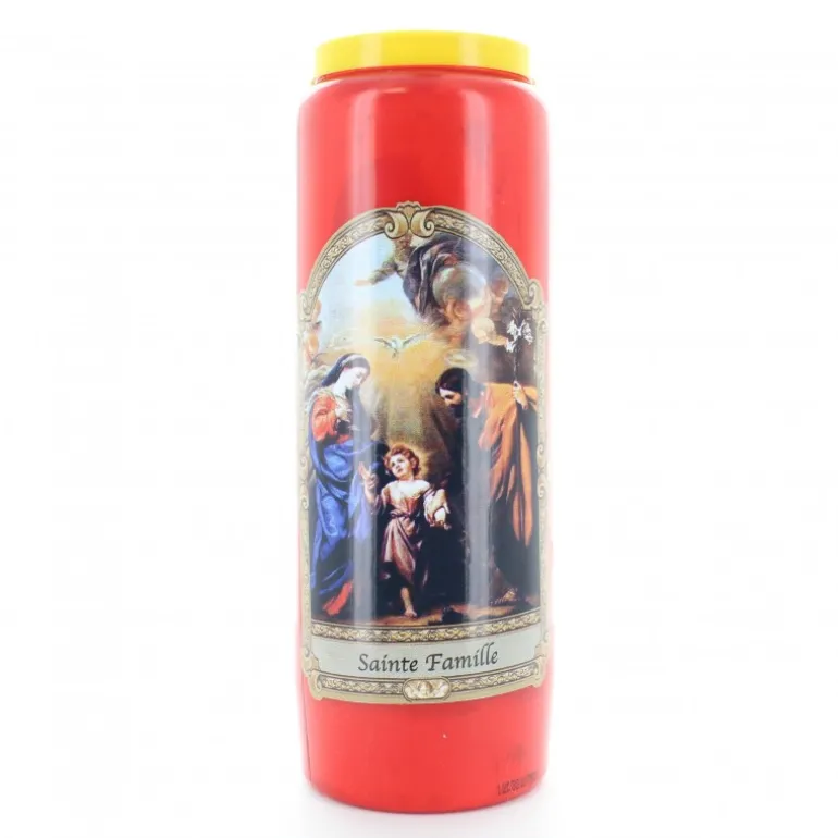 Palais du Rosaire Coffret Religieux de la Sainte Famille avec Chapelet, livret et bougie neuvaine^ Décoration De Noël