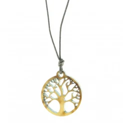 Palais du Rosaire Collier Arbre de vie avec image de l'apparition de Lourdes 9x5,5^ Collier Fantaisie