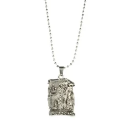 Palais du Rosaire Collier avec médaille Parchemin d'Apparition et Saint Christophe en métal^ Collier Fantaisie