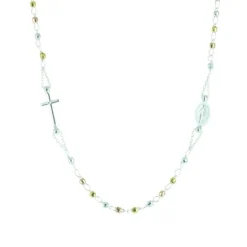 Palais du Rosaire Collier chapelet Argent coeur Vierge Miraculeuse^ Collier En Argent