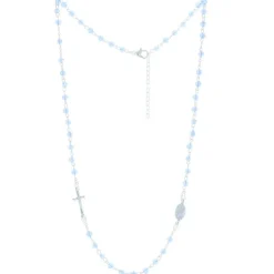 Palais du Rosaire Collier chapelet et croix couchée^ Collier Fantaisie