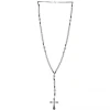 Palais du Rosaire Collier Chapelet Inox avec grains argentés^ Collier Fantaisie