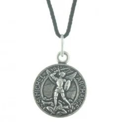 Palais du Rosaire Collier de Saint Michel en corde avec une prière^ Collier Fantaisie