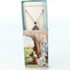 Palais du Rosaire Collier en acier avec médaille de l'Apparition de Lourdes avec boîte imagée^ Collier Fantaisie