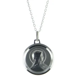 Palais du Rosaire Collier en argent avec médaille de la Vierge Marie de 20mm^ Collier En Argent | Médaille De La Vierge