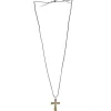 Palais du Rosaire Collier en corde et croix en bois d'érable de 3,2cm avec le Christ^ Collier Fantaisie