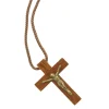 Palais du Rosaire Collier en lacet avec une croix en bois^ Collier Fantaisie