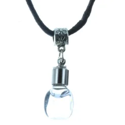 Palais du Rosaire Collier fantaisie avec une fiole à l'eau de Lourdes^ Collier Fantaisie