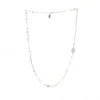 Palais du Rosaire Collier noir en argent avec perles en verre, croix argent et Miraculeuse^ Collier En Argent