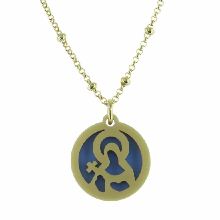 Palais du Rosaire Collier religieux avec une médaille de Sainte Rita^ Collier Fantaisie