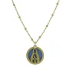 Palais du Rosaire Collier religieux avec un médaillon moderne de Notre Dame de Lourdes^ Collier Fantaisie