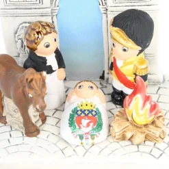 Palais du Rosaire Crèche Arc de Triomphe en céramique 8x7cm^ Crèche