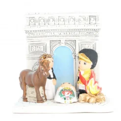 Palais du Rosaire Crèche Arc de Triomphe en céramique 8x7cm^ Crèche