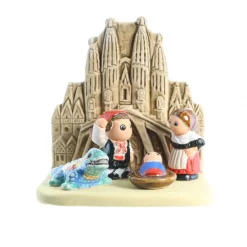 Palais du Rosaire Crèche Barcelone en céramique 8x7cm^ Crèche