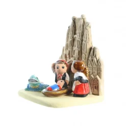 Palais du Rosaire Crèche Barcelone en céramique 8x7cm^ Crèche