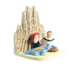 Palais du Rosaire Crèche Barcelone en céramique 8x7cm^ Crèche